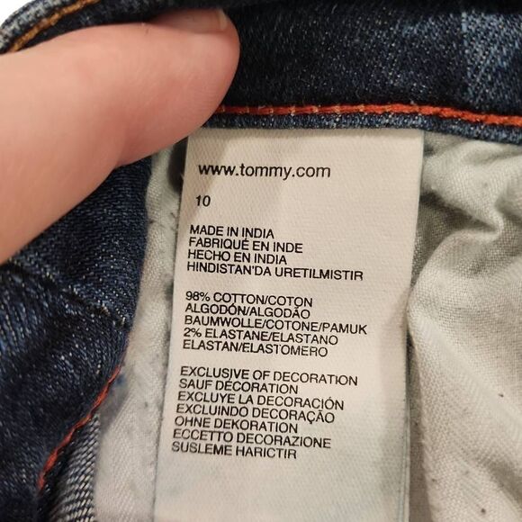 Tommy Hilfiger Women's Blue Five Pocket Style Curve Straight Jeans Size 10 - Picture 5 of 15